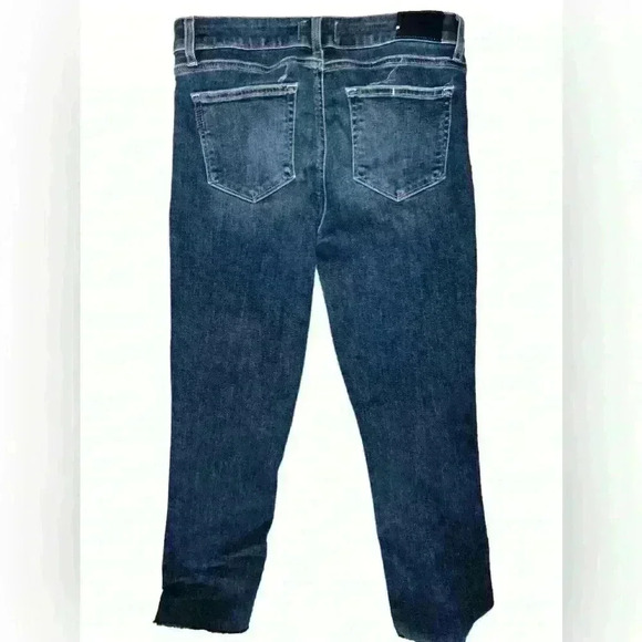 Paige Regular Off Ankle Cropped Denim Jeans Size 29 Normcore Button Medium - Picture 2 of 6